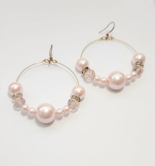 PINK PEARL HOOP